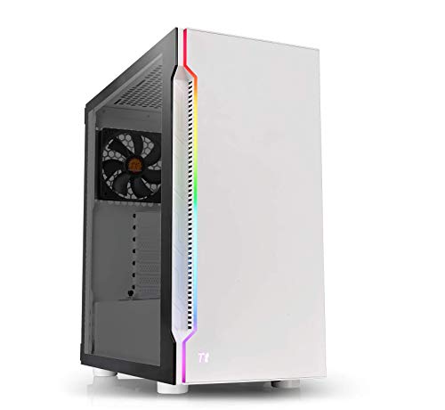 Thermaltake H200 TG Snow RGB Light Strip ATX Mid Tower Case