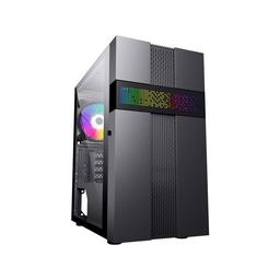 DIYPC ARGB-Q8-BK MicroATX Mid Tower Case