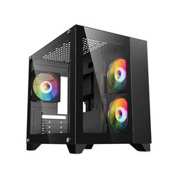 DIYPC ARGB-Q3 V2 MicroATX Mini Tower Case