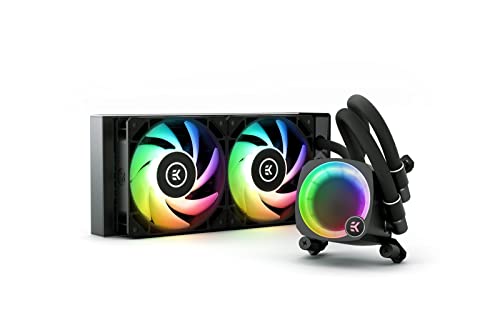 EK EK-Nucleus AIO CR240 Lux D-RGB 72 CFM Liquid CPU Cooler