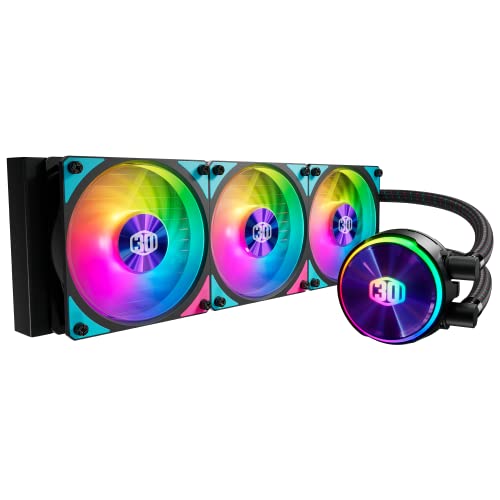 Cooler Master MasterLiquid PL360 FLUX 30TH Anniversary Edition 75.2 CFM Liquid CPU Cooler