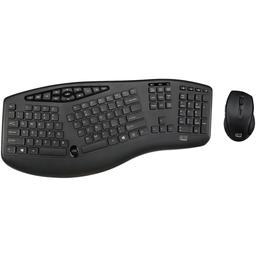 Adesso WKB-1600CB Wireless Ergonomic Keyboard With Optical Mouse