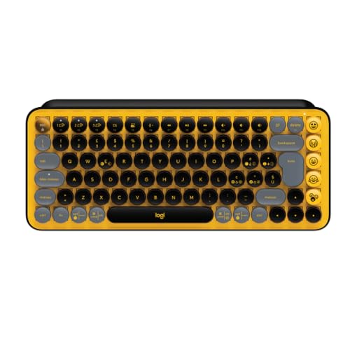 Logitech POP Keys Blast Bluetooth/Wireless Mini Keyboard
