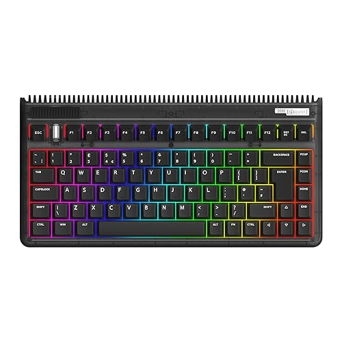 IQUNIX OG80 Dark Side RGB Wireless/Bluetooth/Wired Gaming Keyboard