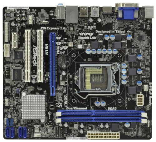 ASRock H61M Micro ATX LGA1155 Motherboard