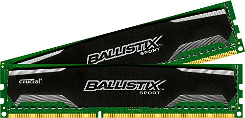 Crucial Ballistix Sport 8 GB (2 x 4 GB) DDR3-1600 CL9 Memory