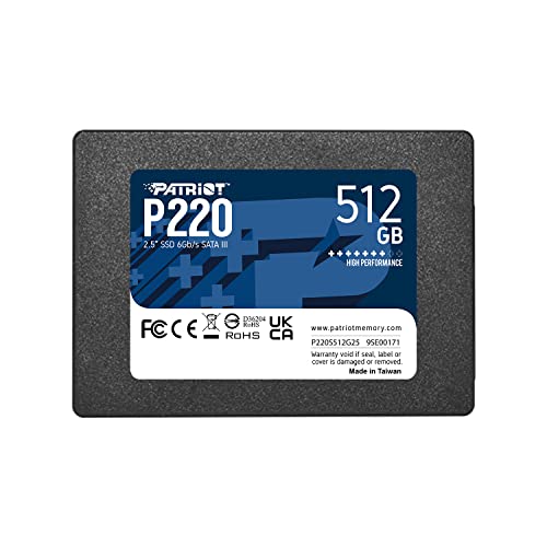 Patriot P220 512 GB 2.5" Solid State Drive